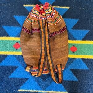 Handwoven Wool Backpack / Bag